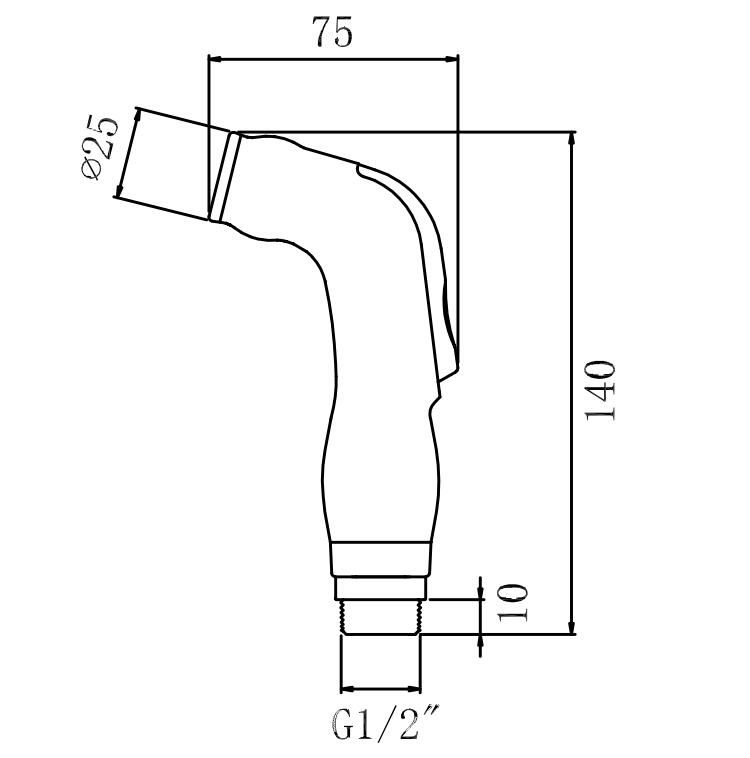 Juego de bidé de mano con rociador de grifo, rociador de grifo de bidé caliente y frío para lavabo de baño o inodoro