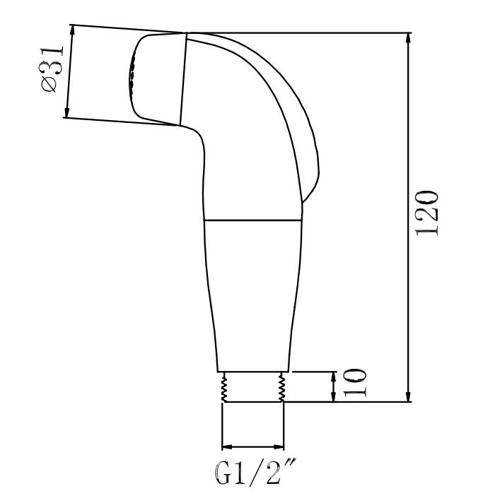 Accesorio de rociador de mano para bidé, asiento de inodoro, agua fría y caliente