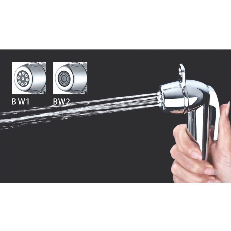 Cabezal de rociador de inodoro de bidé de baño de rosca macho de 20 mm chapado en ABS