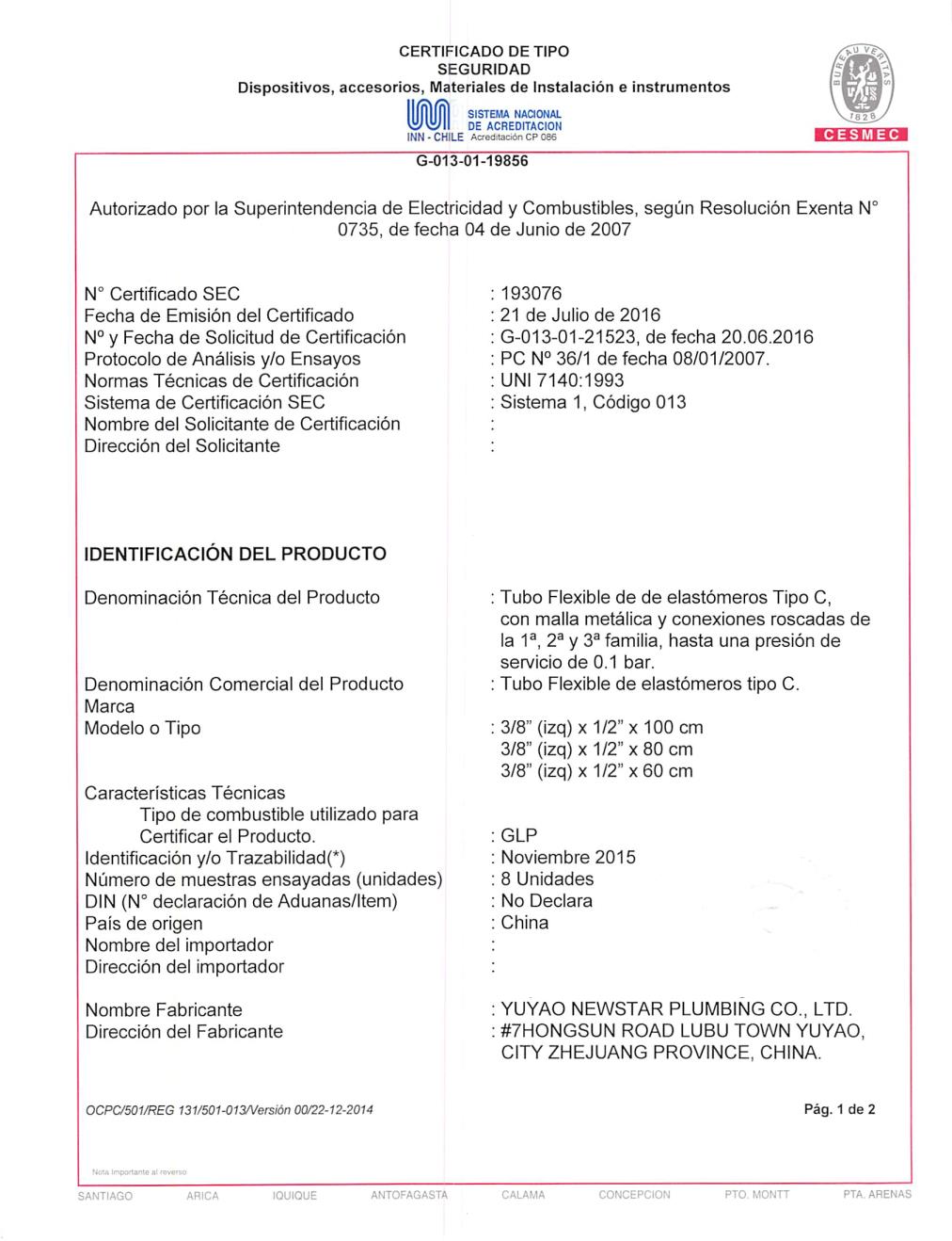 UNI 7140:1993